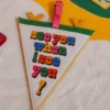 Getaway Shaped Luggage Tag - Pennant
