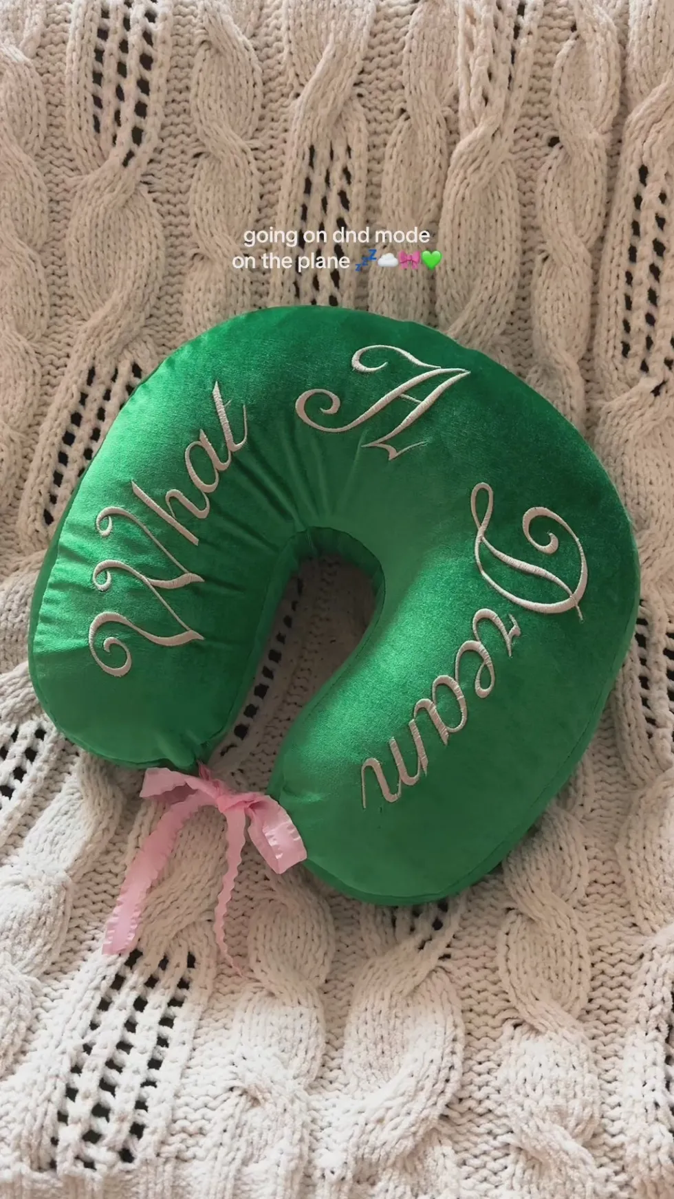 Getaway Travel Pillow - What a Dream