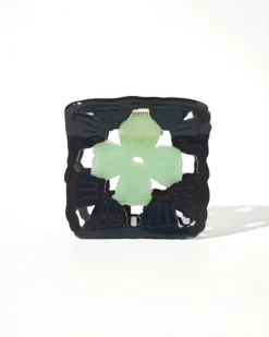 Granny Square Claw - Onyx And Jade
