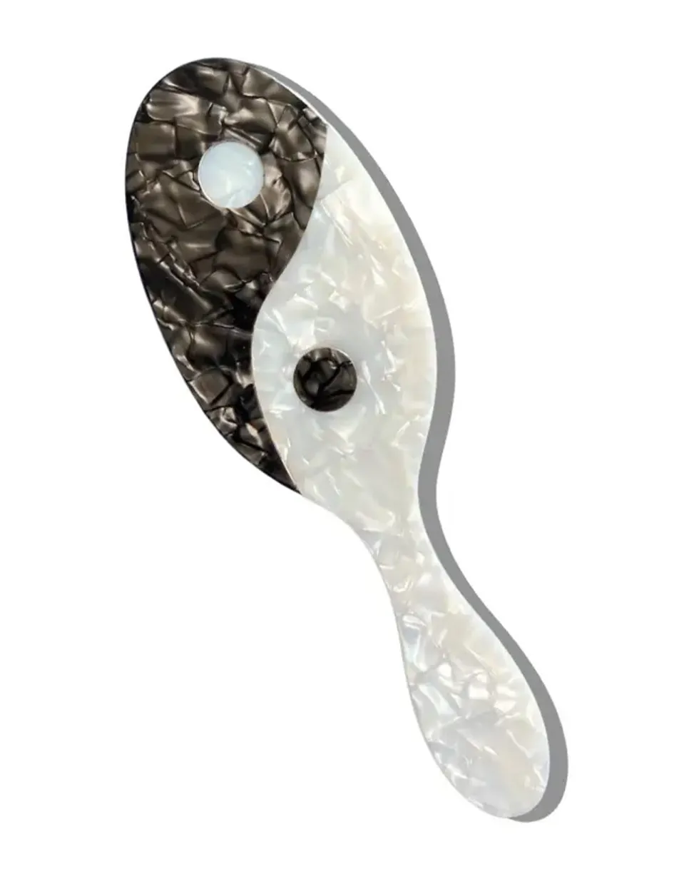 Hand-Painted Yin Yang Hair Brush