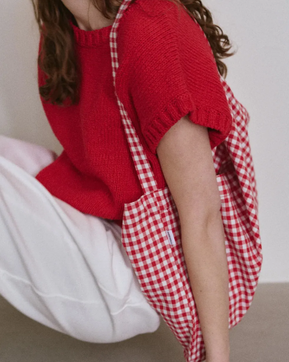 Happy Carry Bag - Red Gingham