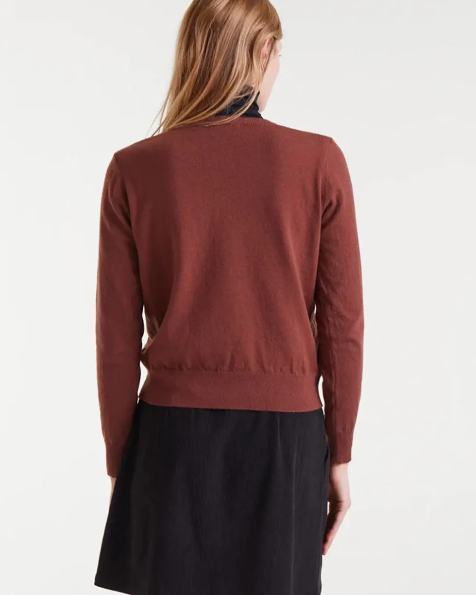 Heart Sweater - Brown