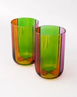 High Ball Glass Set - Colorblock