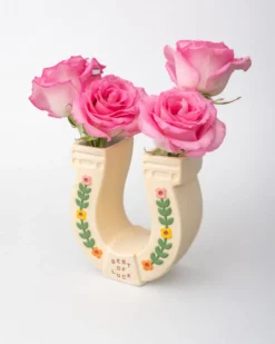 Horseshoe Ceramic Vase