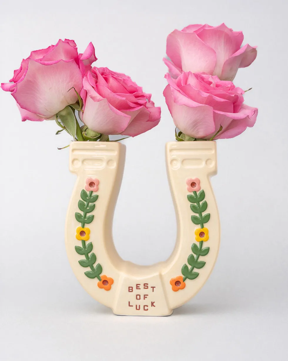 Horseshoe Ceramic Vase