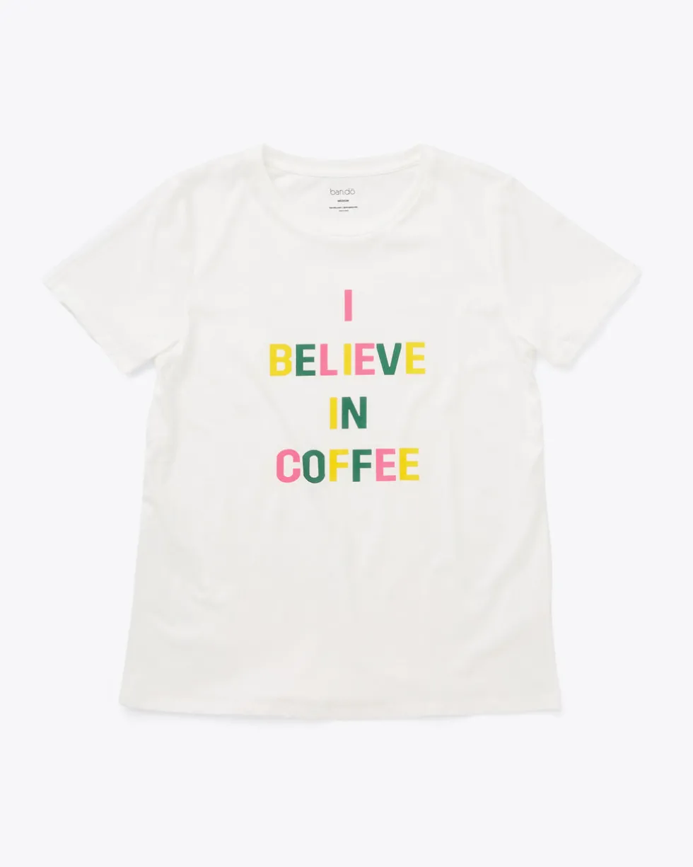 I Believe in Coffee Tee - Multi