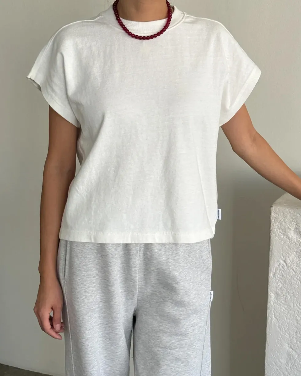 Jeanne Tee - White Cotton