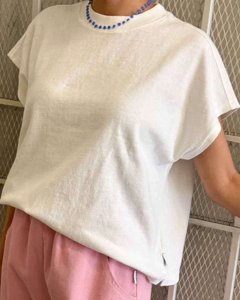 Jeanne Tee - White Cotton