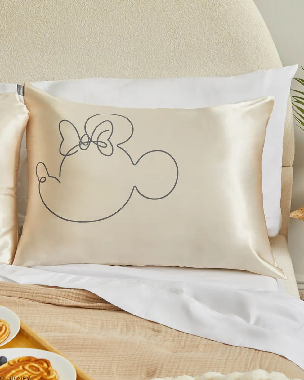 Kitsch x Mickey and Minnie Satin Pillowcase - Mrs. Mouse