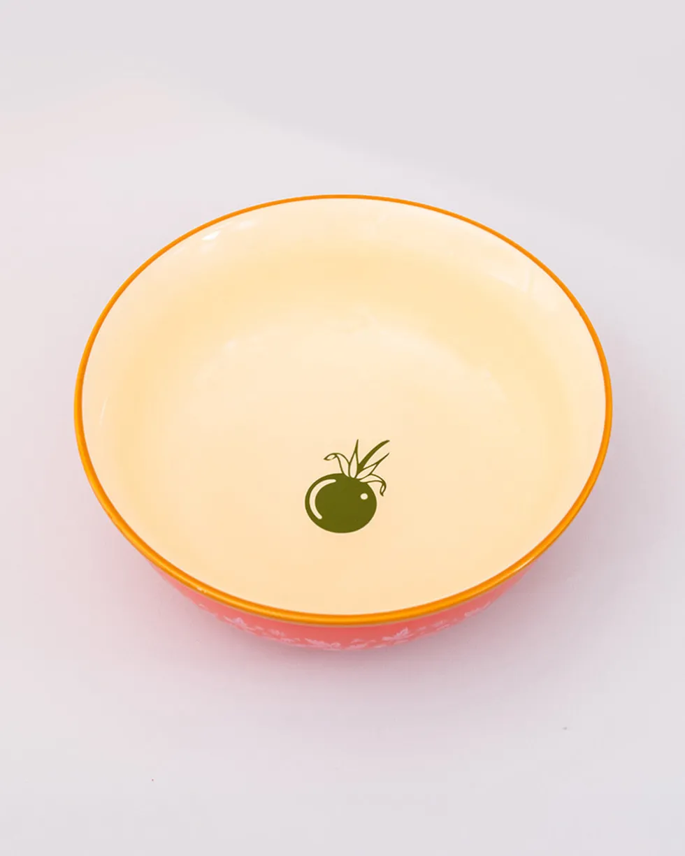 Large Ceramic Serving Bowl - Garden