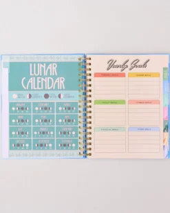 Large 17-Month Academic Planner - White Floral