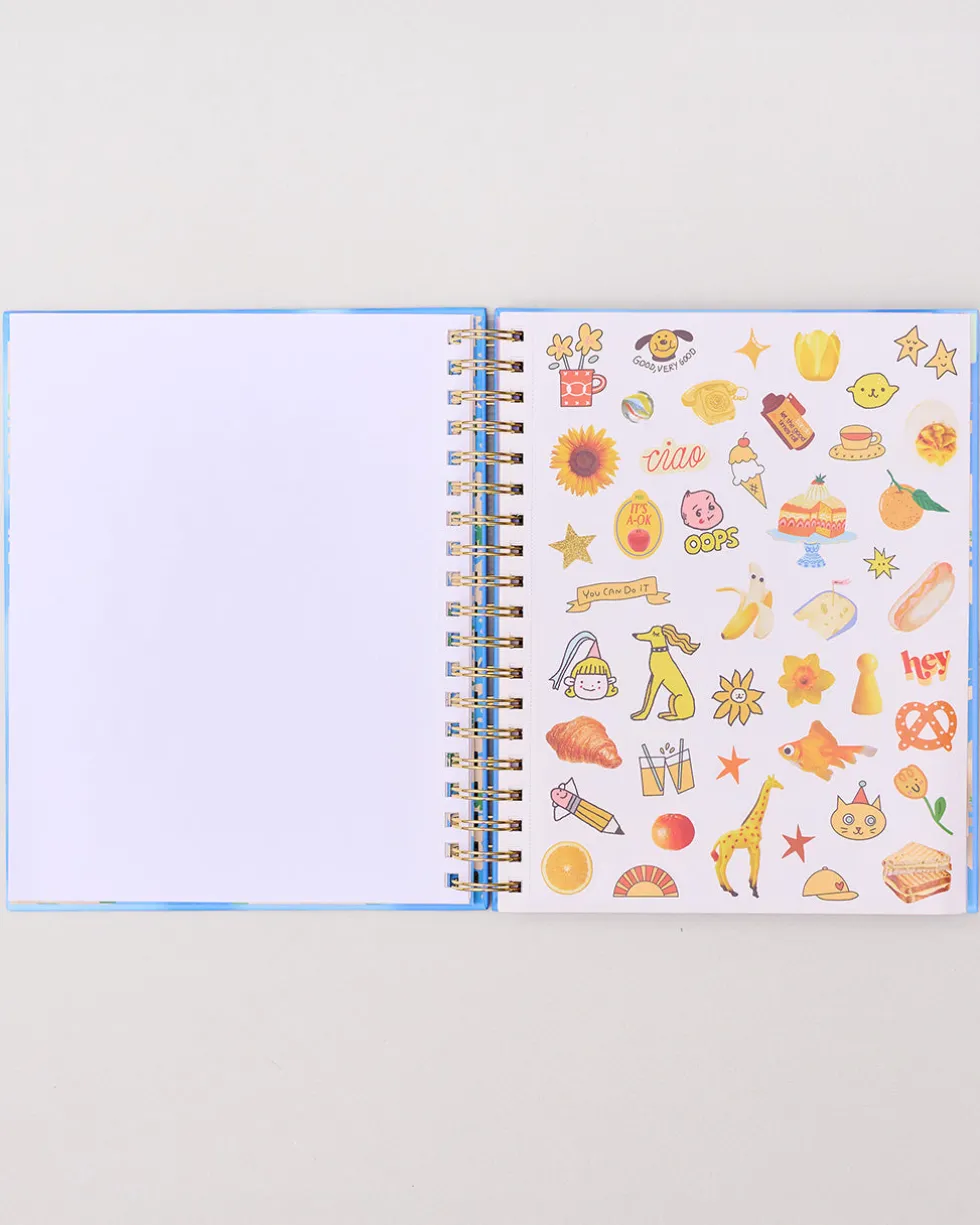 Large 17-Month Academic Planner - White Floral