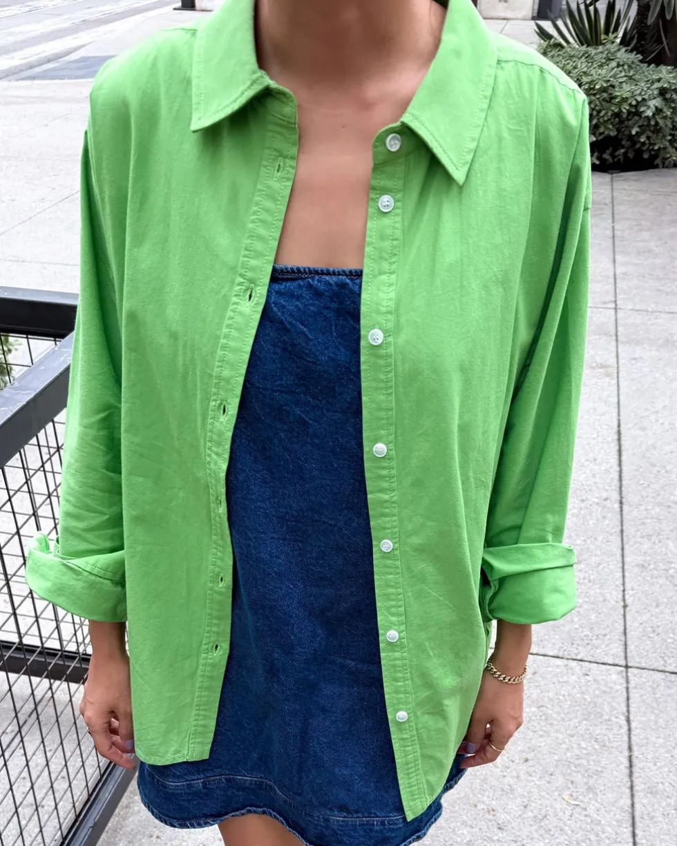 Light Weight Owen Shirt - Green Bud