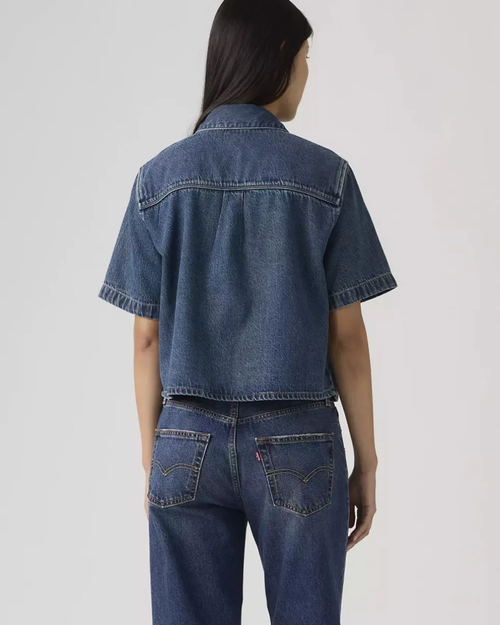 Logan Short Sleeve Denim Shirt - Tinted Times