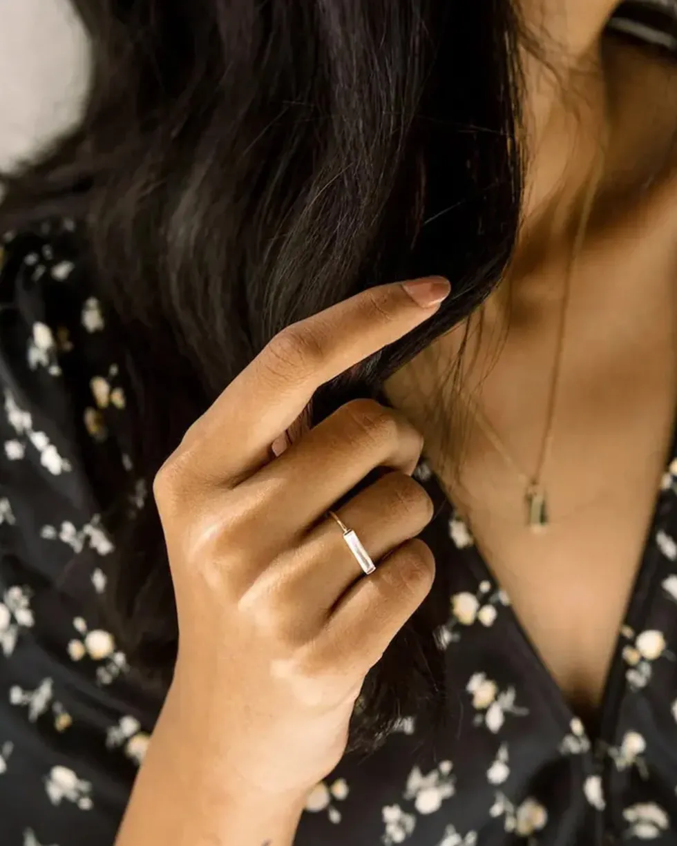 Lorena Baguette Ring - Gold