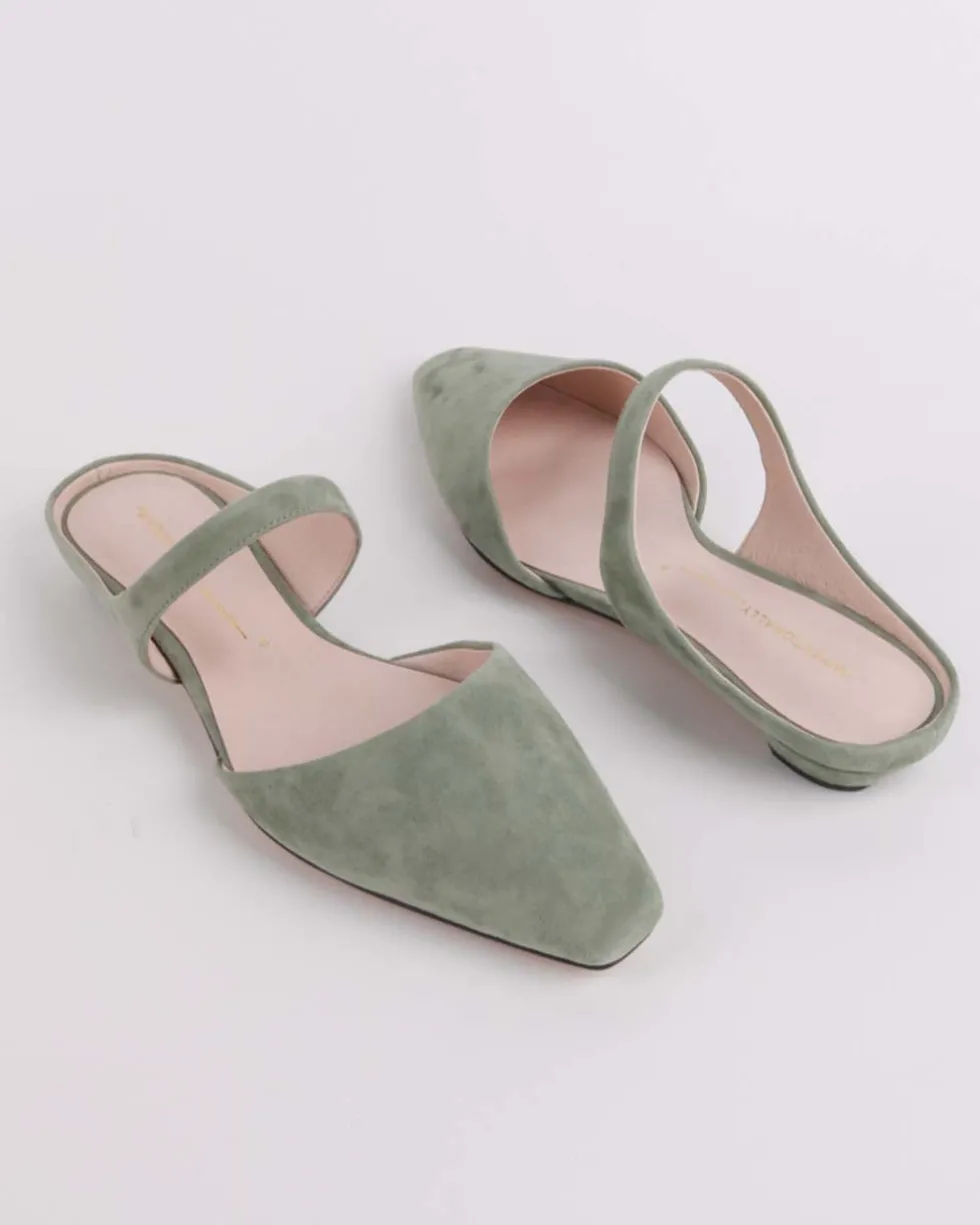 Lourdes Slide On Mule - Sage