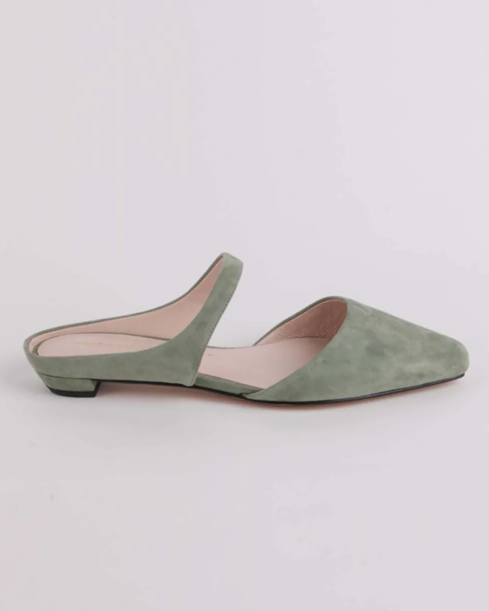 Lourdes Slide On Mule - Sage