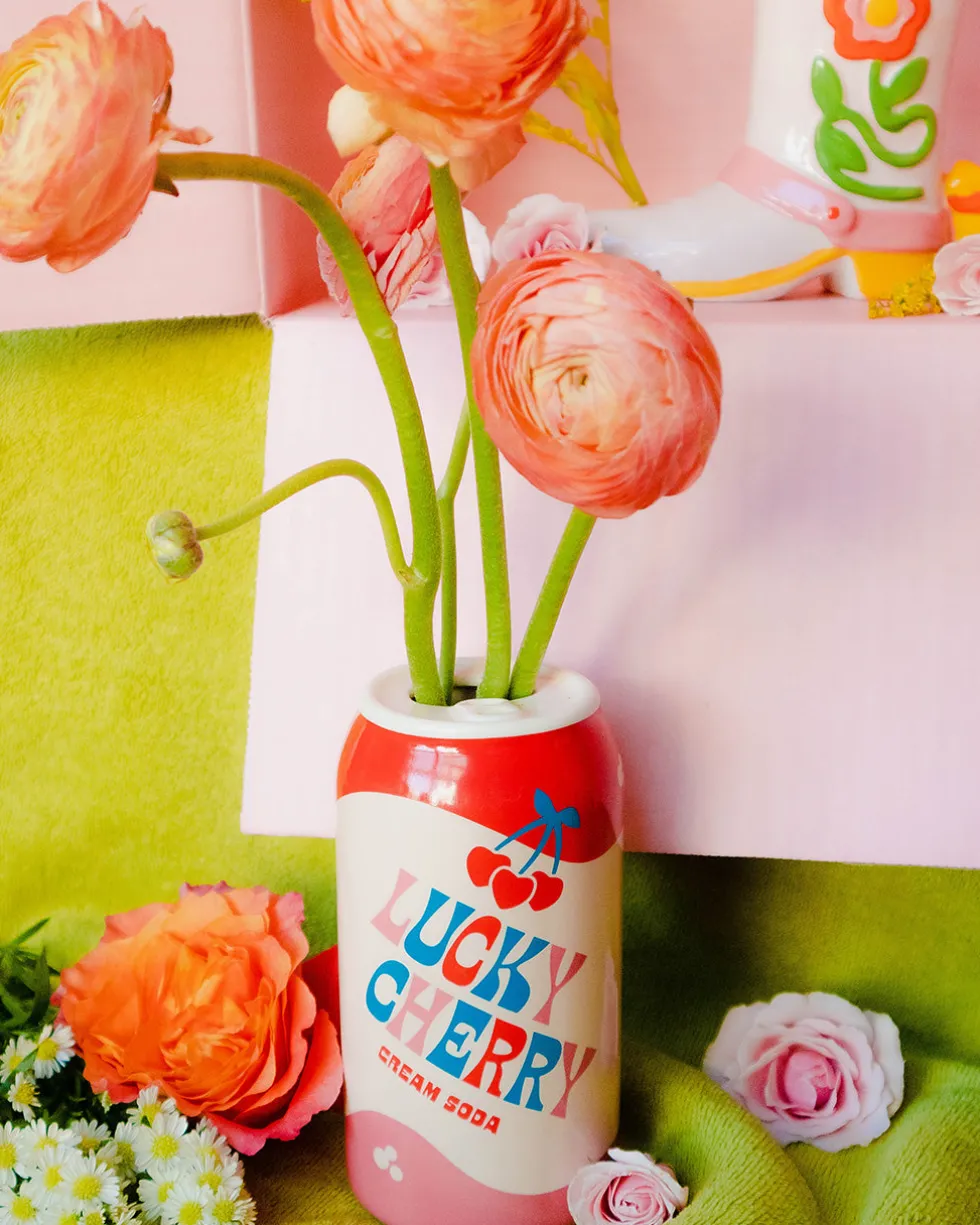 Lucky Cherry Cream Soda Vase