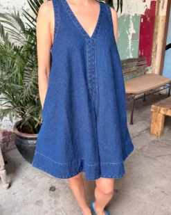 Mable Dress - Dark Denim