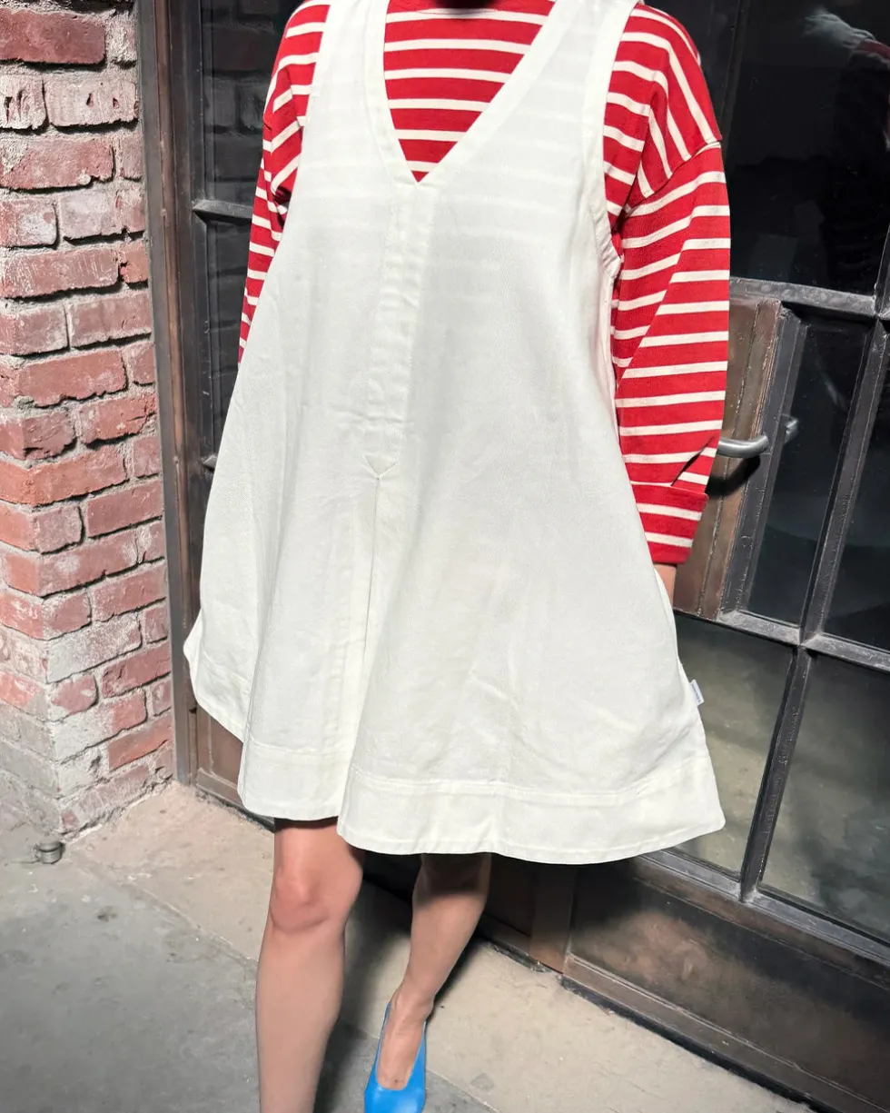 Mable Dress - White Denim