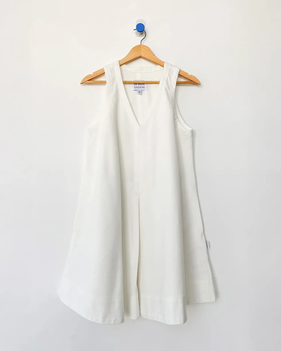 Mable Dress - White Denim