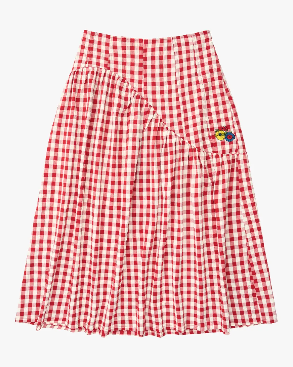 Maeve Midi Skirt - Cherry