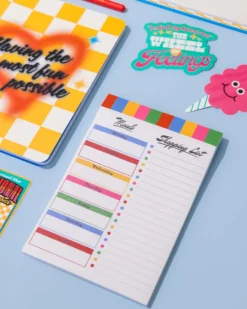 Magnetic Shopping List - Colorblock
