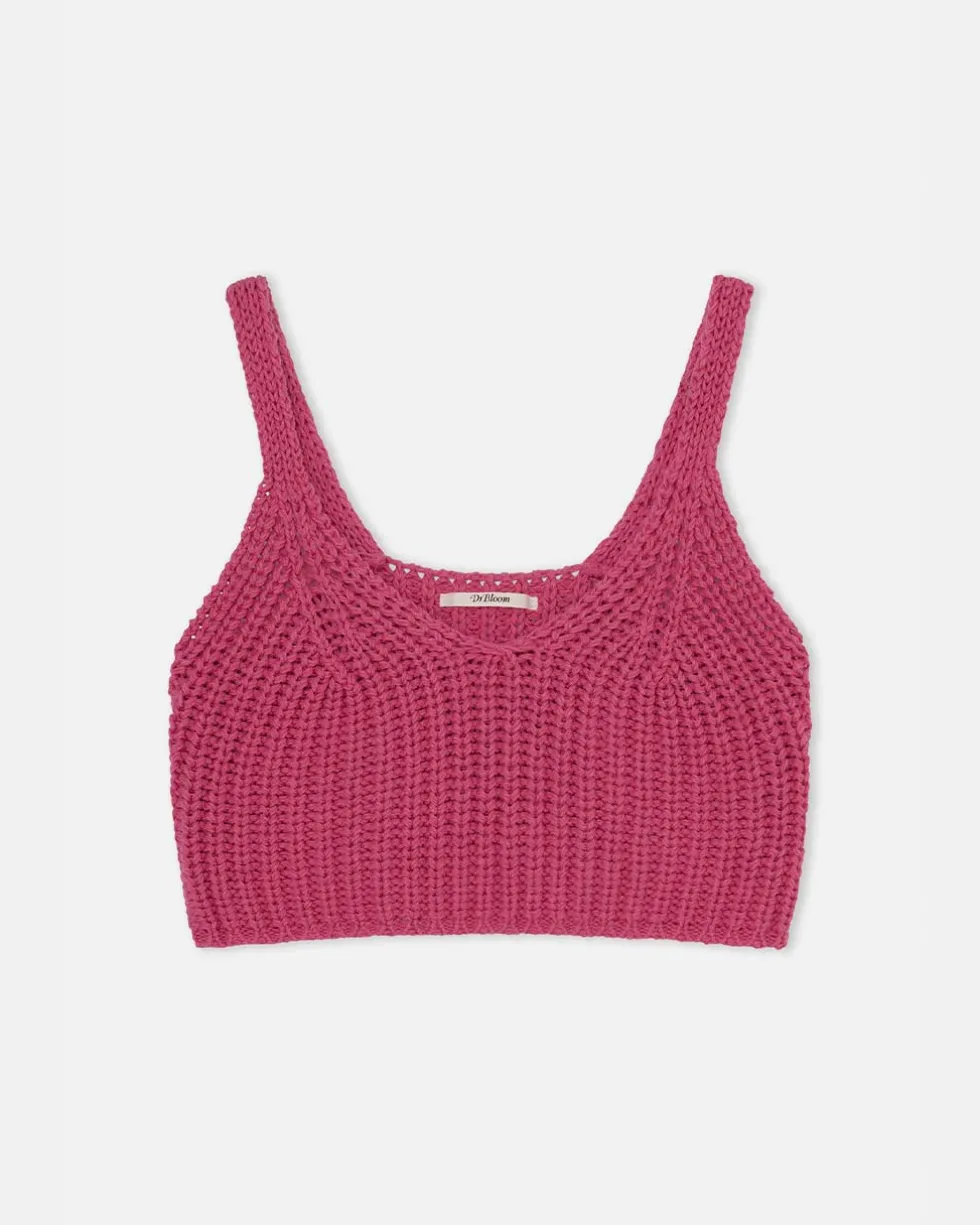 Mariquita Knitted Top - Fuschia