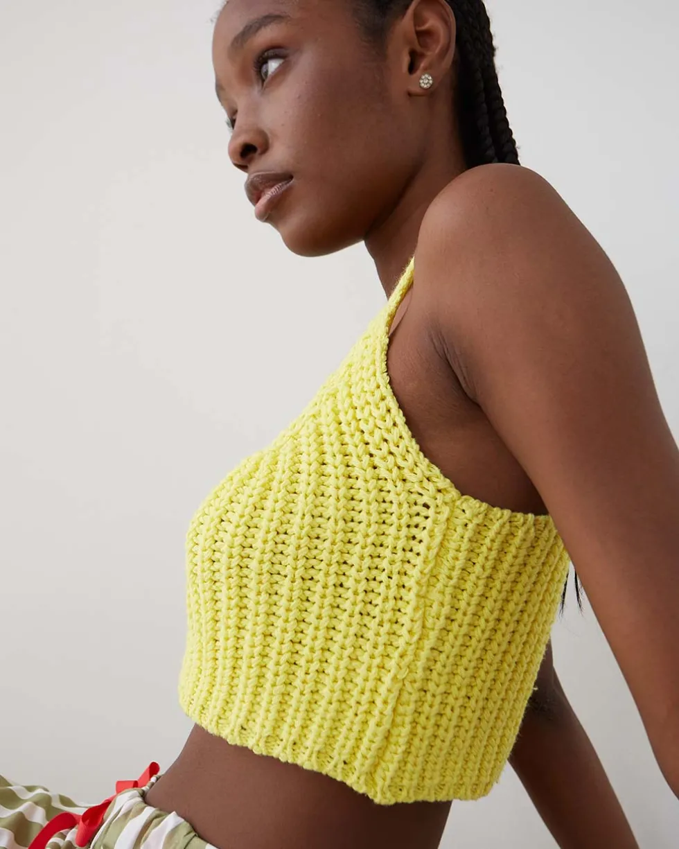 Mariquita Knitted Top - Yellow