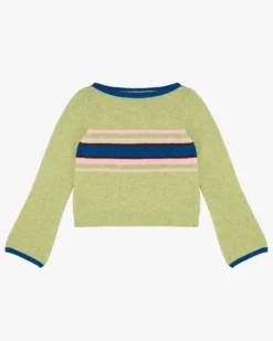 Mari Sweater - Pistachio Stripe