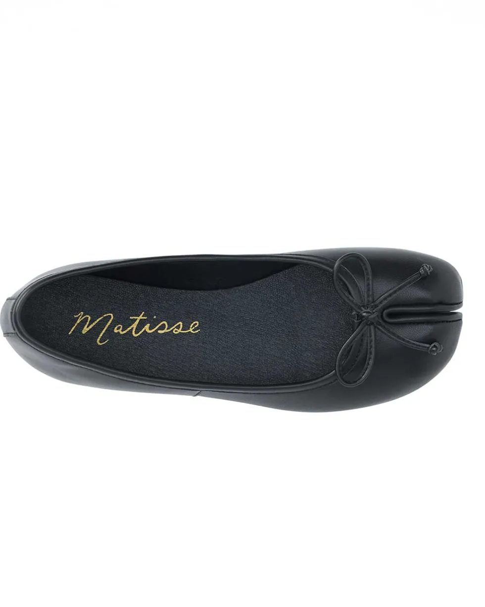 Mason Split Toe Ballet Flat - Black