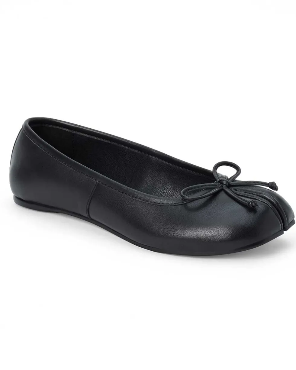 Mason Split Toe Ballet Flat - Black