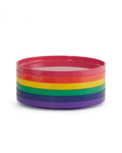Max Dinnerware Rainbow 9.75" Plates - Set of 6