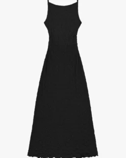Maya Crinkle Dress - Black
