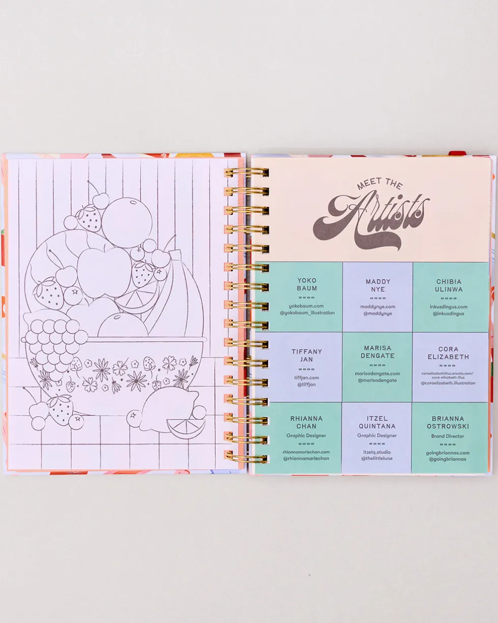 Medium 17-Month Academic Planner - Oil Paint Floral