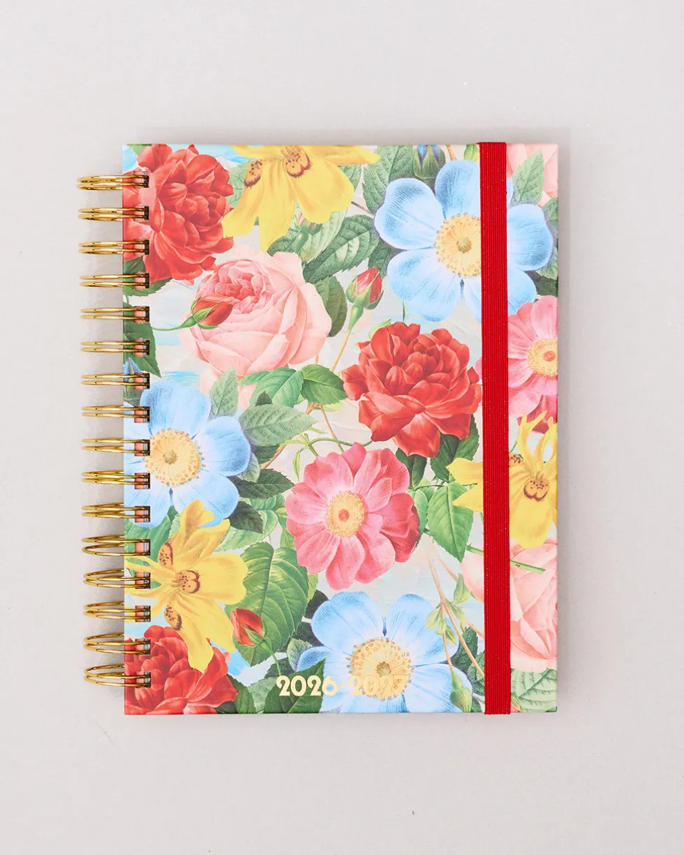 Medium 17-Month Academic Planner - Oil Paint Floral