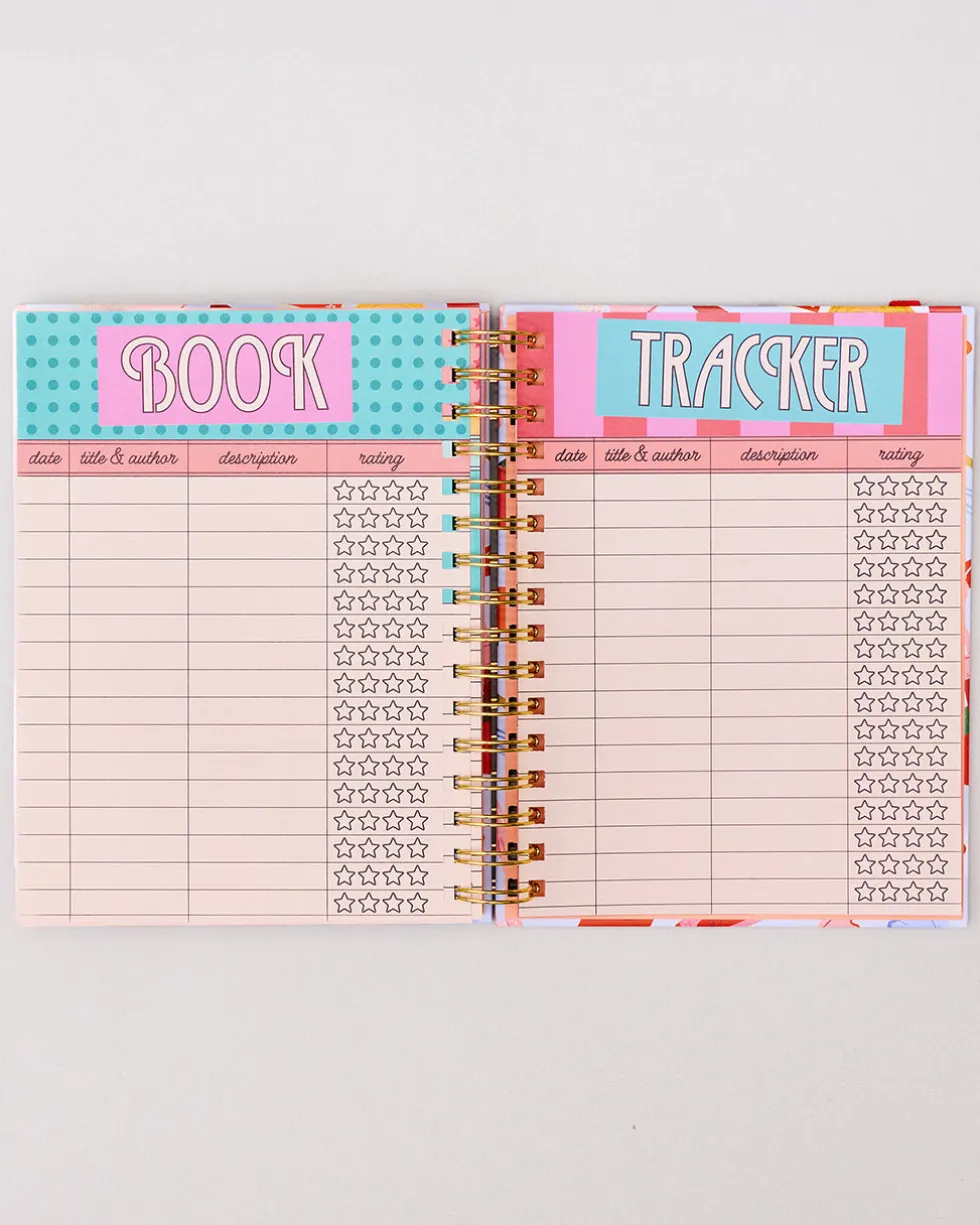 Medium 17-Month Academic Planner - Pink Tile Floral