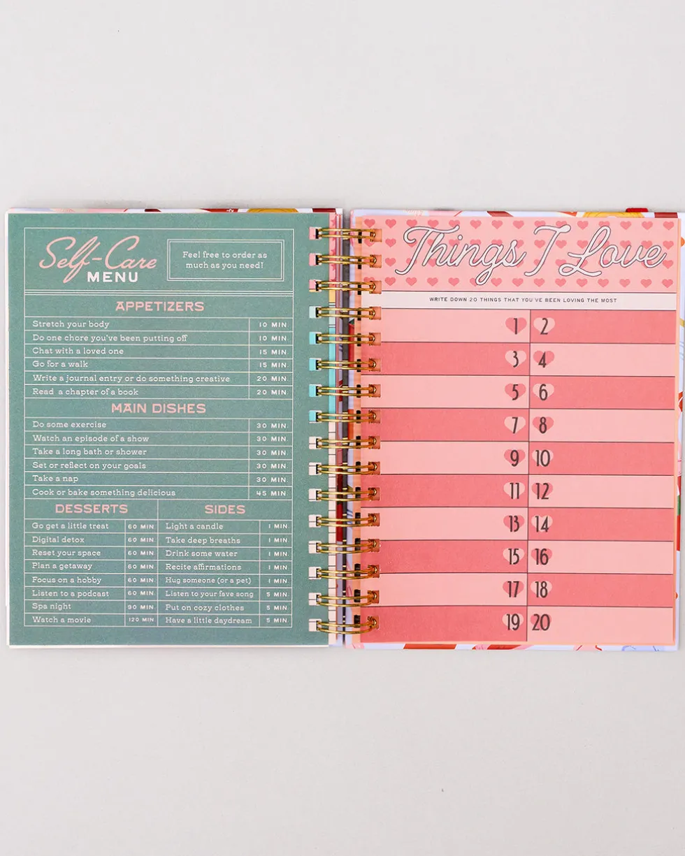 Medium 17-Month Academic Planner - Pink Tile Floral