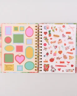 Medium 17-Month Academic Planner - Pink Tile Floral