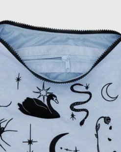 Medium Nylon Crescent Bag - Embroidered Ballet Icons