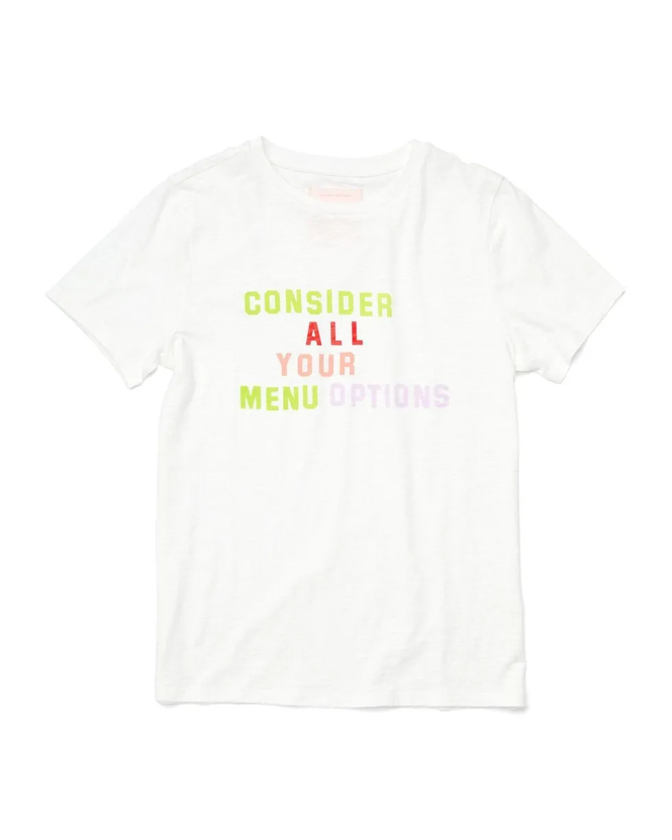 Menu Options Slub Tee
