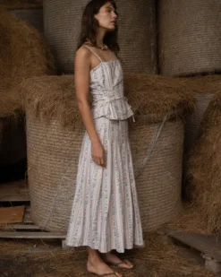 Mia Wallpaper Midi Skirt