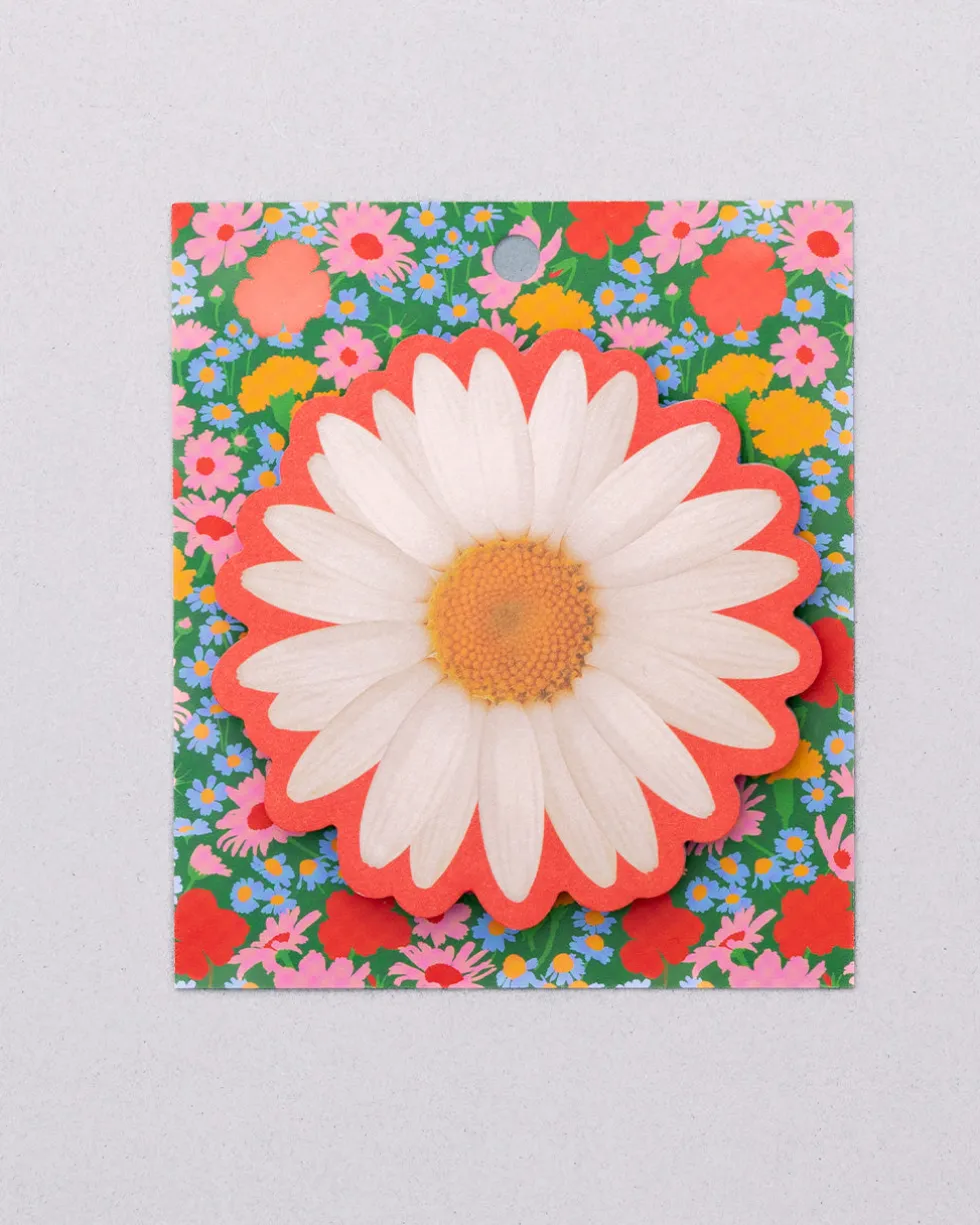 Novelty Sticky Notepad - Flower