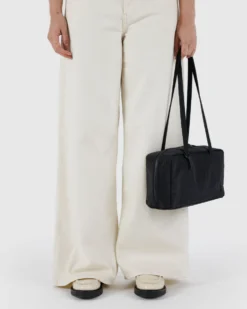Nylon Bowler Bag - Black