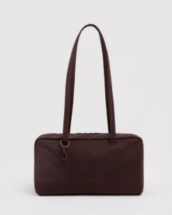 Nylon Bowler Bag - Coffee