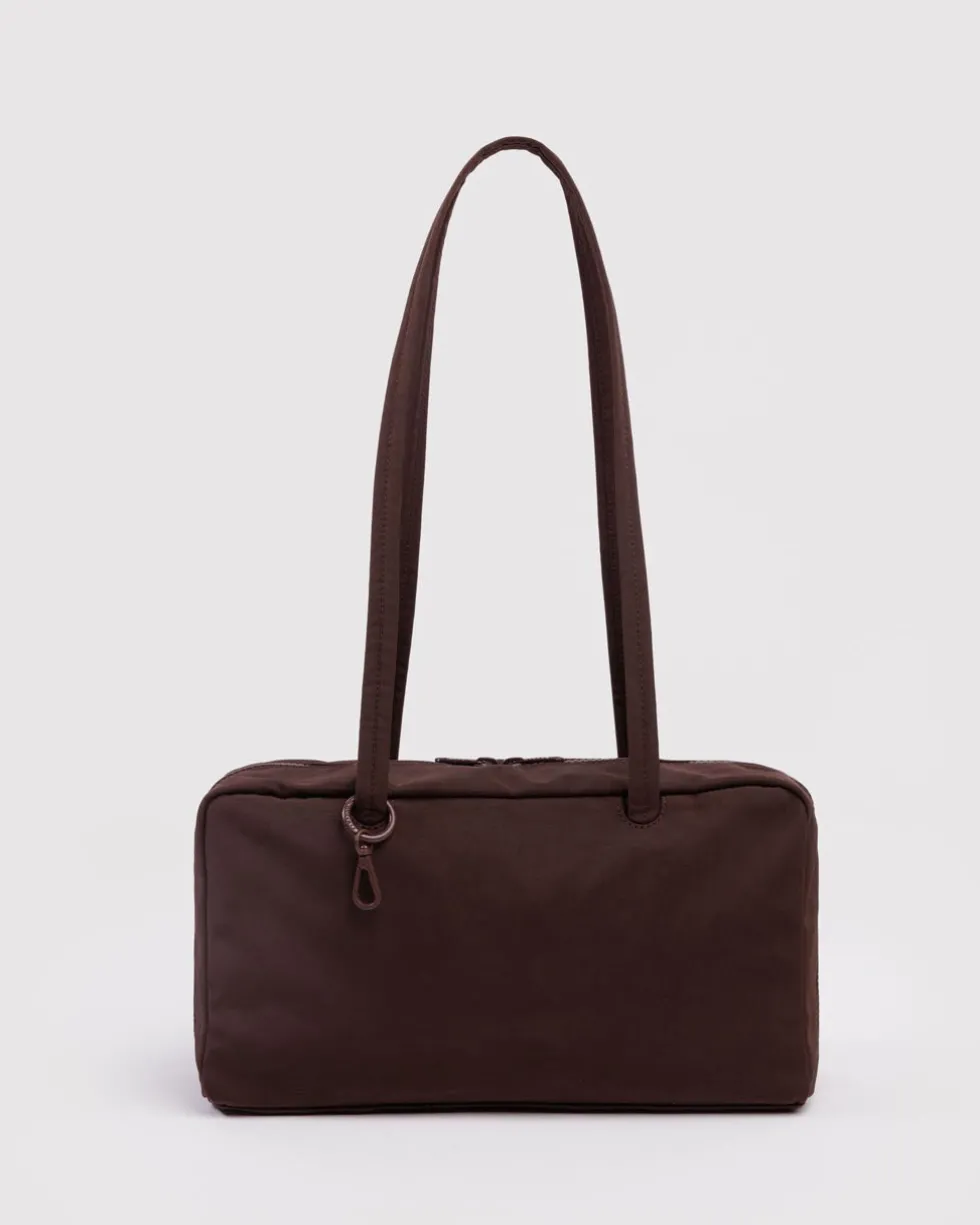 Nylon Bowler Bag - Coffee