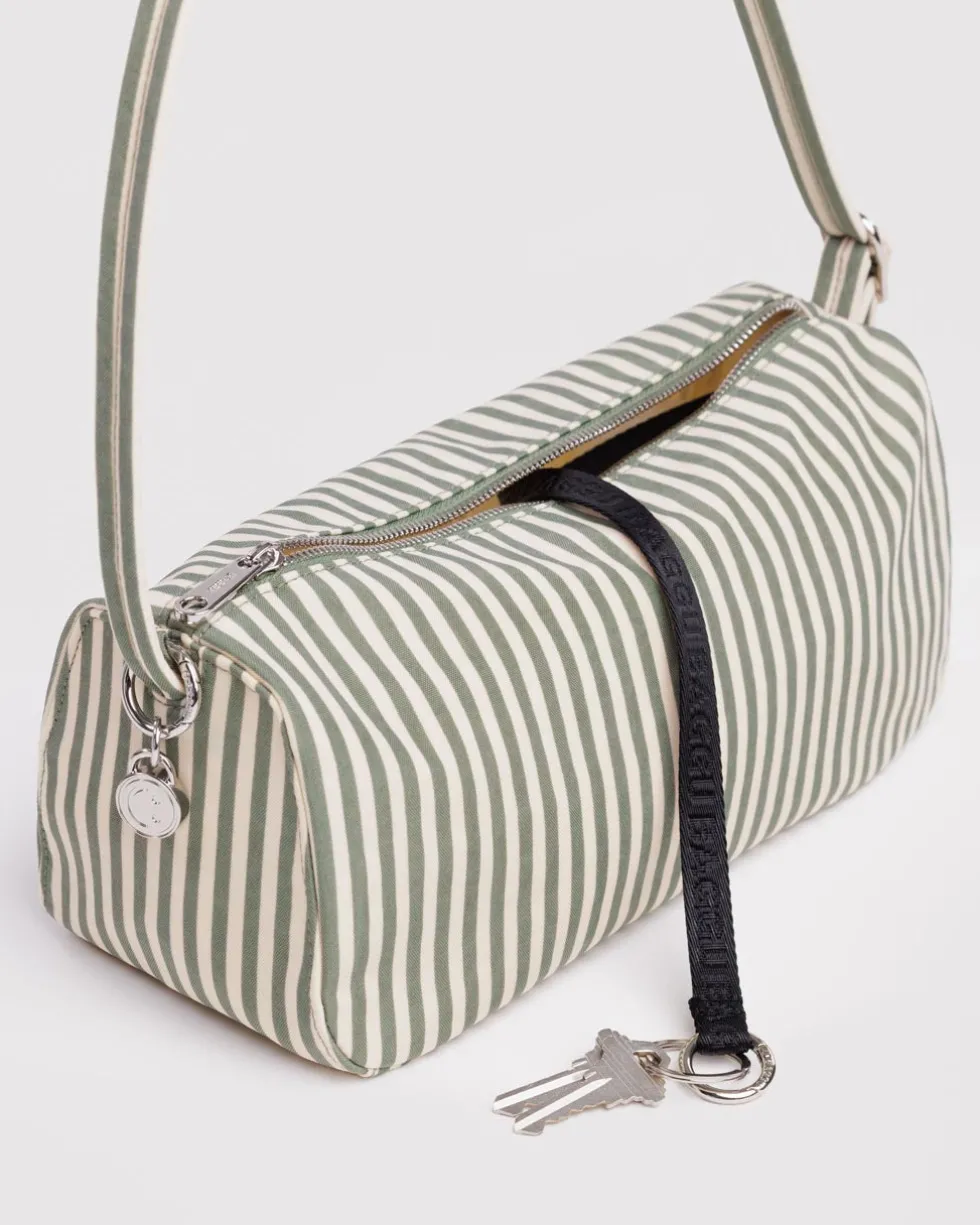 Nylon Loaf Bag - Sage Stripe