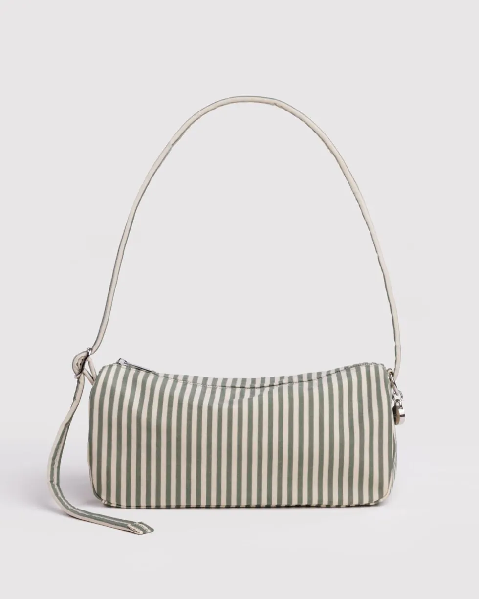 Nylon Loaf Bag - Sage Stripe