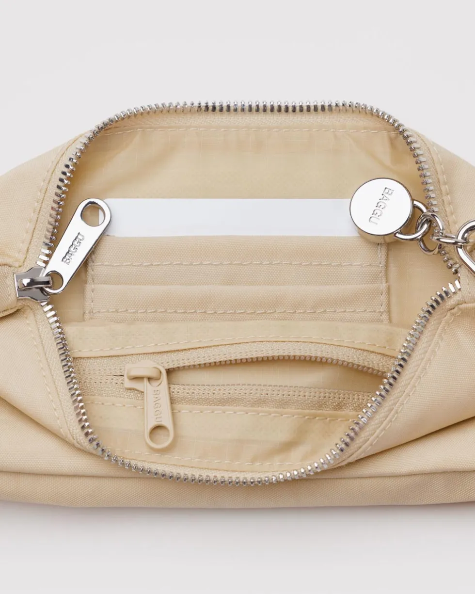 Nylon Pochette - Custard