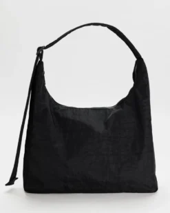 Nylon Shoulder Bag - Black